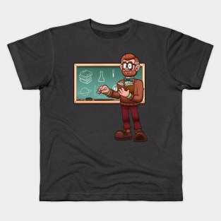 Cartoon Male Teacher Kids T-Shirt